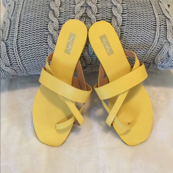 Qupid Shoes - Qupid Yellow Sandals